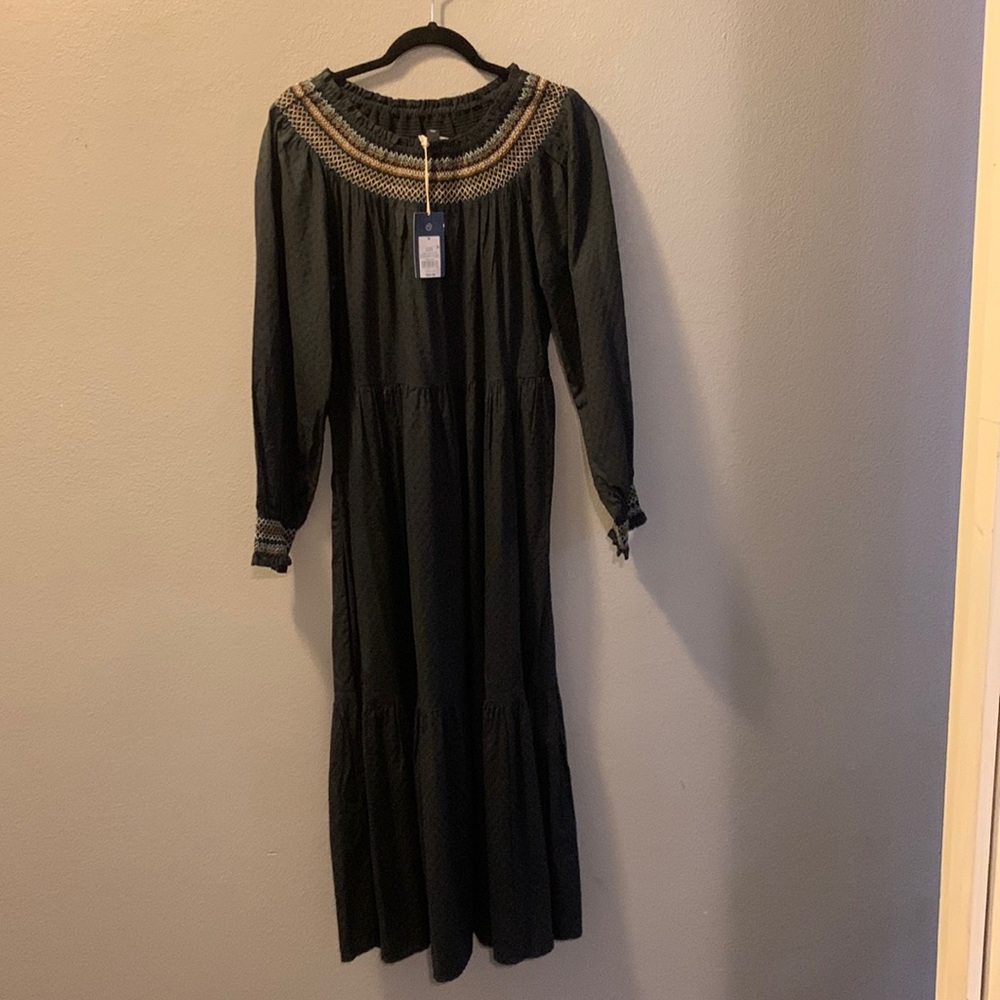 Universal Thread Gray Cottage Core Peasant Dress - image 3